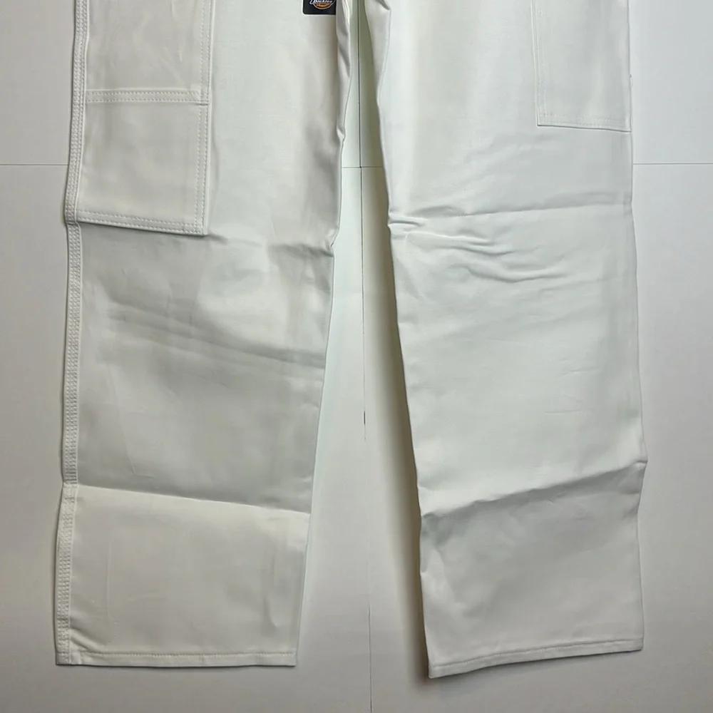 Dickies White Utility Pants Relaxed Fit Size 36x30 - Picture 3 of 11